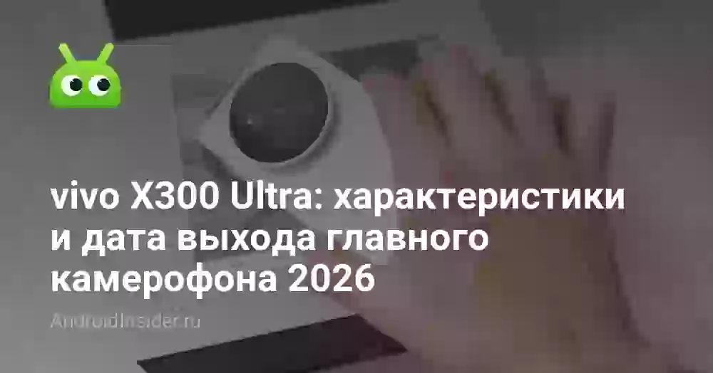 vivo X300 Ultra: характеристики и дата выхода главного камерофона 2026