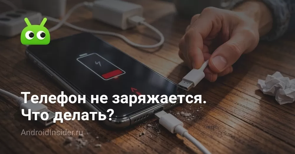 Телефон не заряжается. Что делать?
