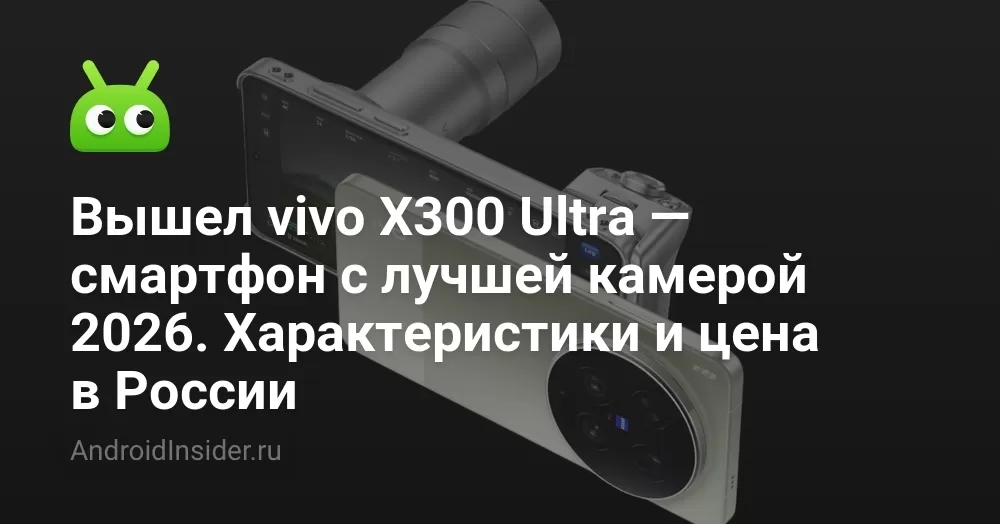 Вышел vivo X300 Ultra — смартфон с лучшей камерой 2026. Характеристики и цена в России